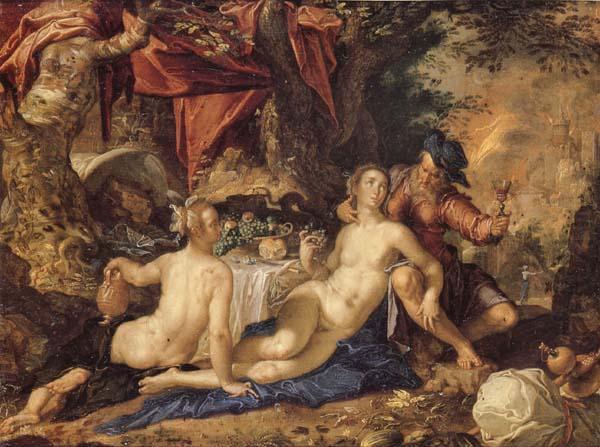 Joachim Wtewael Lot and His Daughter china oil painting image